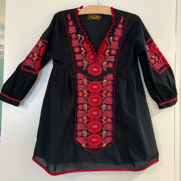 Adzen Bohemian Embroidered Blouse (M) - Picture 1 of 6